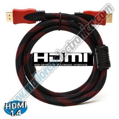 CONEXION  HDMI  19P A MA-MA   1.4V   0.5 mtrs   Compatible 4K 2K   3D  FULL HD 1080p  ETHERNET