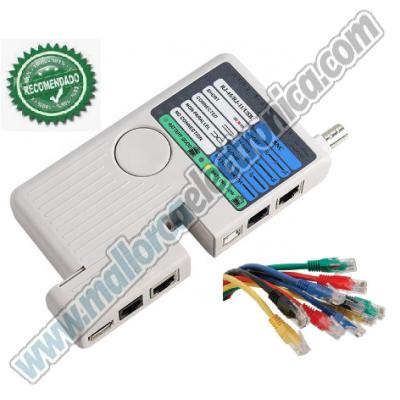 Comprobador Multi Funcion 4 en 1 LAN USB RJ11 BNC Remote