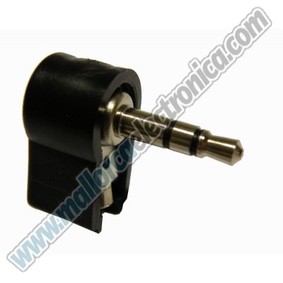Foto del artículo CONECTOR  JK  3,5mm ESTEREO  macho  acodado