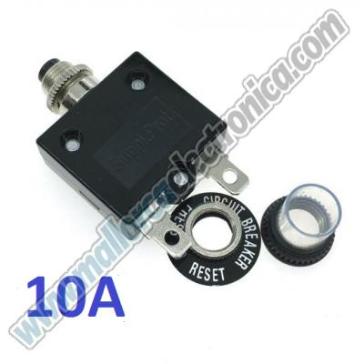 Disyuntor Interruptor Térmico de Reajuste Manual Protector de sobrecarga actual (10A)