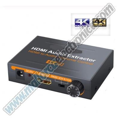 CONVERTIDOR HDMI a HDMI SALIDA AUDIO SPDIF / COAXIAL DIGITAL /AUDIO STEREO CONTROL DE VOLUMEN 