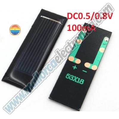 Mini Placa Solar estándar epoxi silicio policristalino DC 0.5 -0.8V /  100mA