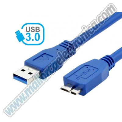 Cable de datos USB tipo A Micro B de alta calidaD conformidad con la norma USB 3.0.