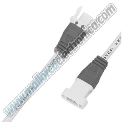 Conector IP-65 2 polos con 15cm de cable Positivo / Negativo