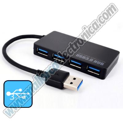 HUB  USB  3.0   4 puertos   hasta 5 Gbps