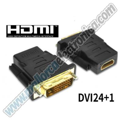 ADAPTADOR HDMI Hembra   &  DVI-D-  Macho  DIGITAL