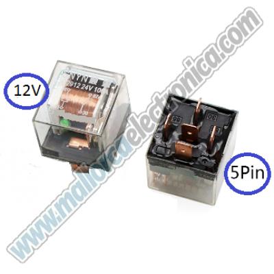 RELE G4A-1A CON TERMINALES FASTON/PCB, SPST-NO DE 100A, 12VDC 5 Pins
