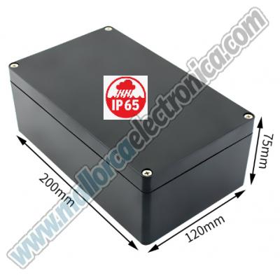 Caja Plastico ABS 200mm x 120mm x 75mm IP-65