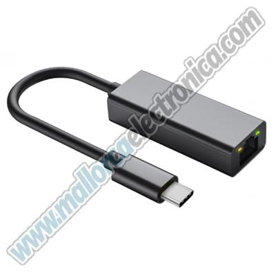 Adaptador USB- C / RJ-45 5 Gbps, compatibles con 10M/100M/1000M