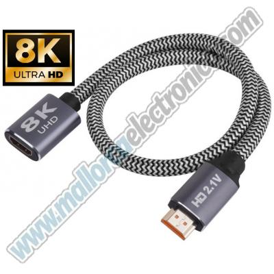 Conexion HDMI 2.1 Macho / Hembra 8K @ 60Hz 4k/120Hz
