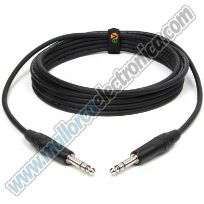 Cable Microfónico Montado Jack 6,3 M estéreo / Jack 6,3 M estéreo  3.00 MTS