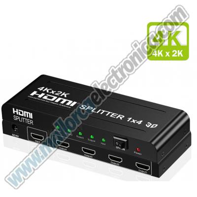 Splitter HDMI 4K 3D 1X4 HDMI distribuidor 1 entrada 4 salida 4K 30Hz
