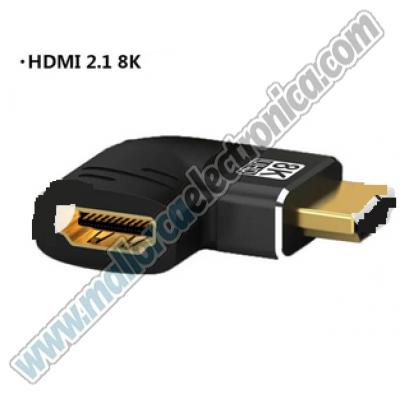 Adaptador HDMI 8K 60Hz 4K 120Hz  hembra / macho