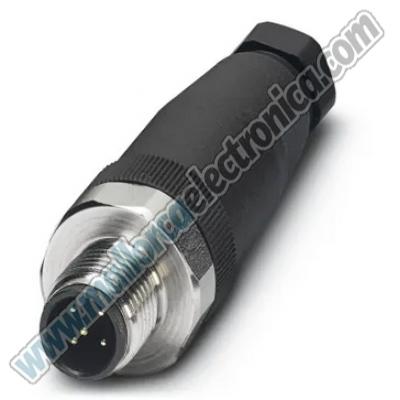 CONECTOR M-12   5 Pins Macho aerea  250v  4 A   IP-67