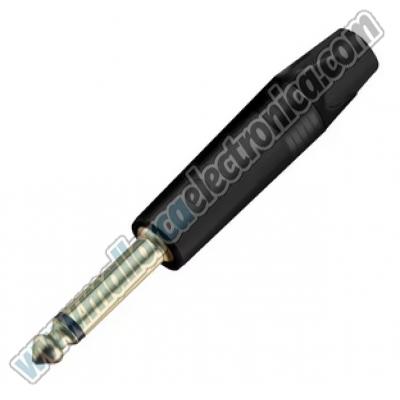 CONECTOR  Jack 6.3mm  Mono macho Metalico