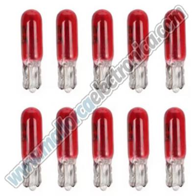 Bombilla T5 1,.2w  12v / 24v Roja