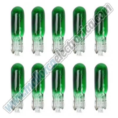 Bombilla T5 1,.2w  12v / 24v Verde