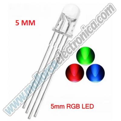 Diodo LED 5mm Multicolor RGB 3.5V 150mW 30mA