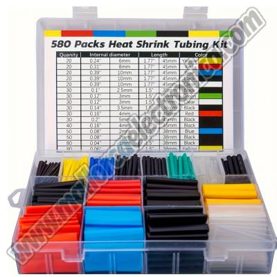 CAJA SURTIDA  TUBOS TERMORETRACTILES Homologados UL  de 1 a 9mm de diametro