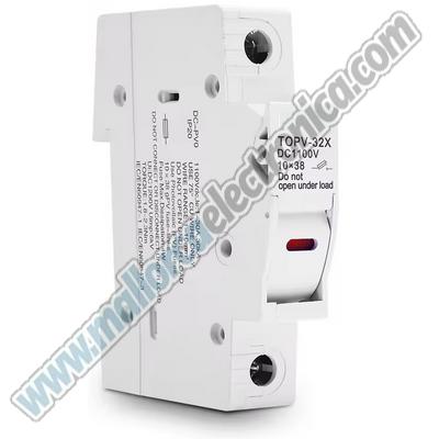 Porta Fusible 10 x 38 DC 1 Polo
