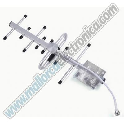 Antena EXTERIOR 10 dBi 2G-3G-4G  698-2700 MHz GSM DCS  WCDMA 2100 teléfono 