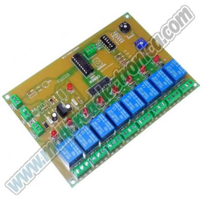 MANDO SECUENCIAL 8 SALIDAS  RELE