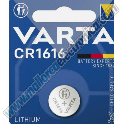 PILA BOTON LITIO 3V  50ma       Ø 16mm