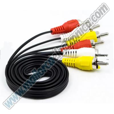 Conexion audio st  2 RCA x RCA + RCA VIDEO 5 mts
