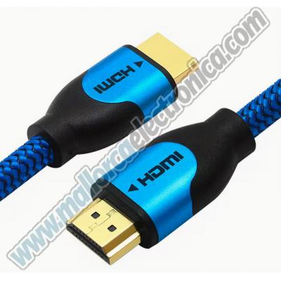 CONEXION  HDMI  4K 2K  19P  A Macho a Macho  2.0 V  Conectores Metalicos  3 mtrs