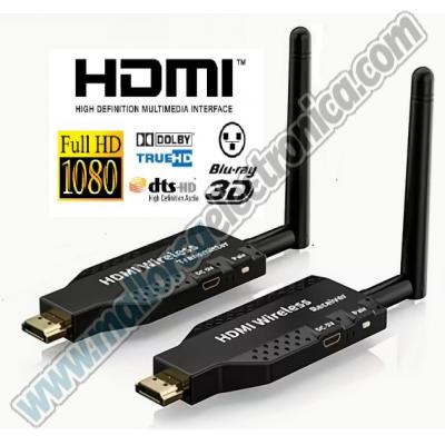 Emisor y Receptor de Transmisión de vídeo inalámbrica, 2.4 G / 5 G, 50M, HDMI, 1080P, 60Hz