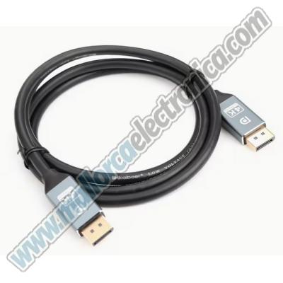 Conexion Displayport  M-M 4K / 2K UHD  24-30AWG 144Mhz 32.4 Gbps  3 m