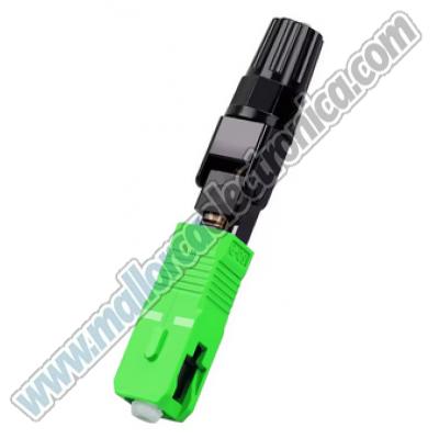 Conector Fibra APC monomodo VERDE